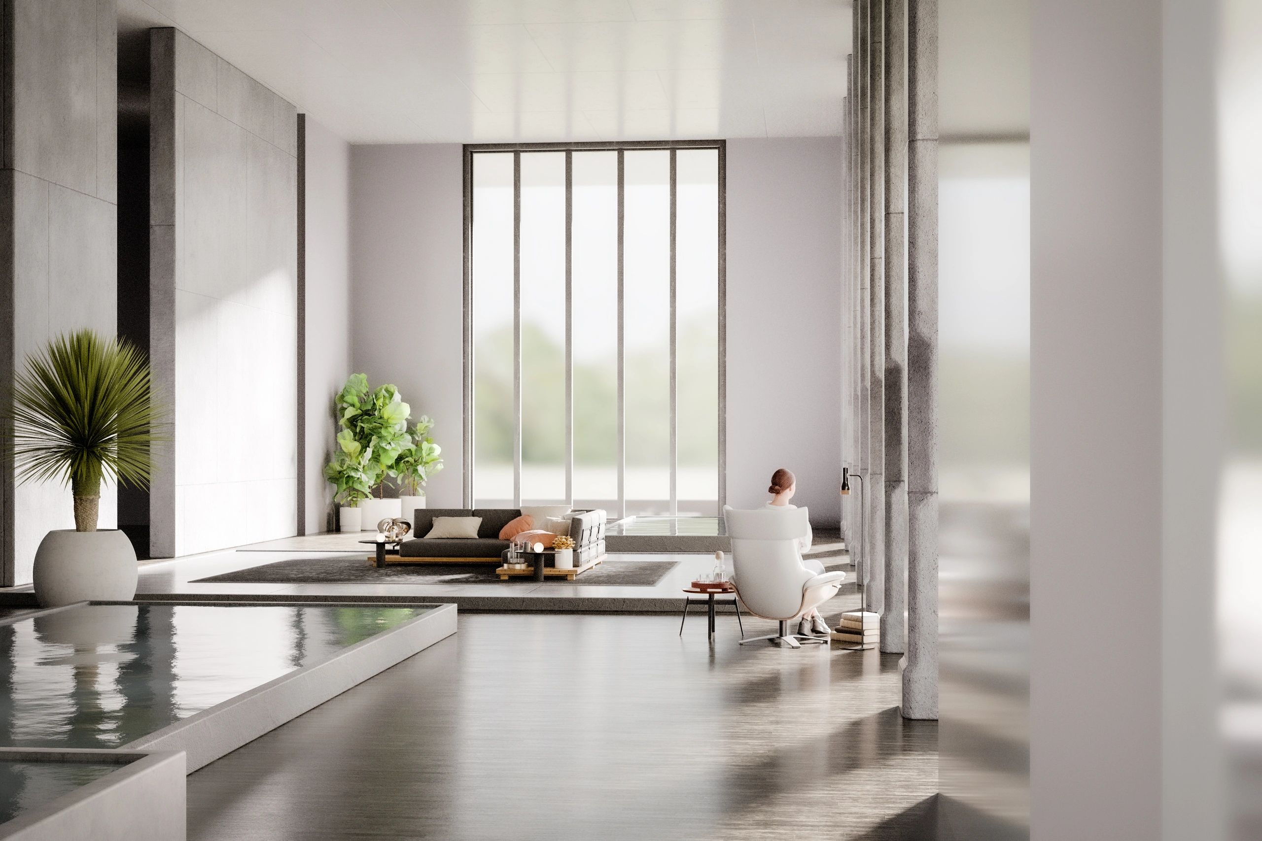 Modern living room space representing a clean, finished installation